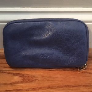 Co-lab Purple Faux Butter Leather Zip Wallet