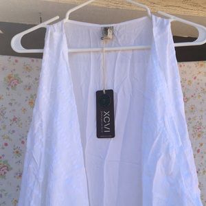 XCVI White Lace Vest