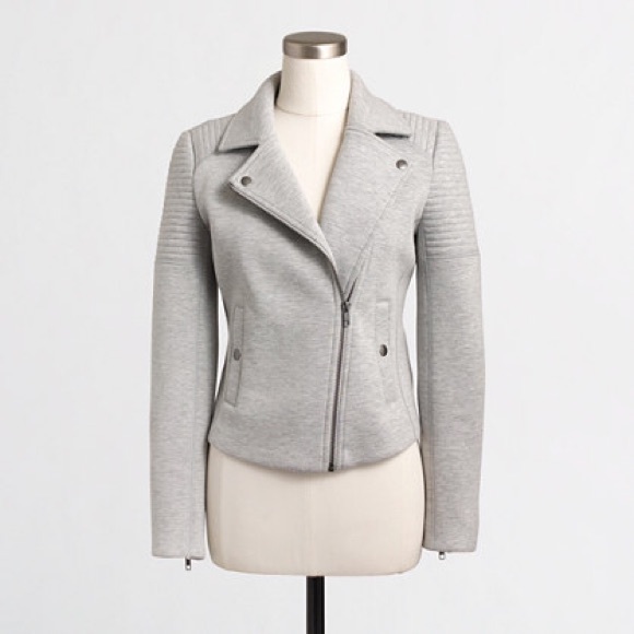 J. Crew Jackets & Blazers - NWT Grey J.Crew Moto Jacket Size XS
