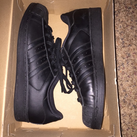 Adidas Other - NWOT Blackout Adidas Superstar