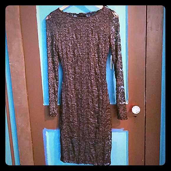 Black lace dress
