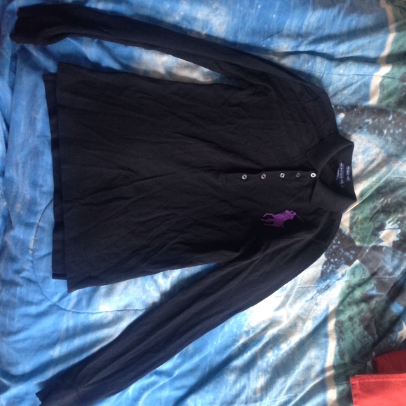 Black Polo Ralph Lauren long sleeve button-up