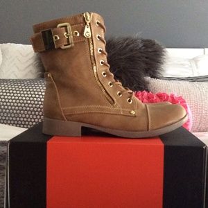 Womens Guess Combat Boots