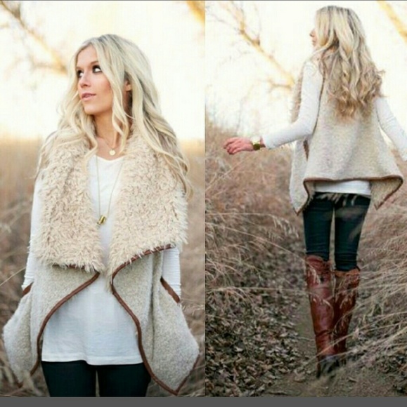 Jackets & Blazers - SALE ON LAST ONE! Faux Fur Vest Jacket