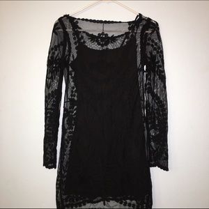 Black lace dress