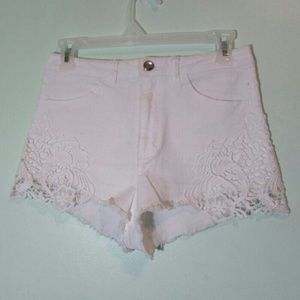 H&M divided high-waisted shorts