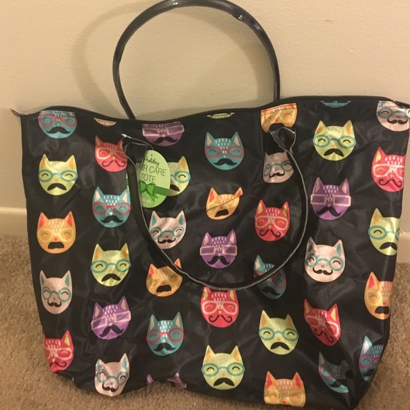 Cat with mustaches tote!
