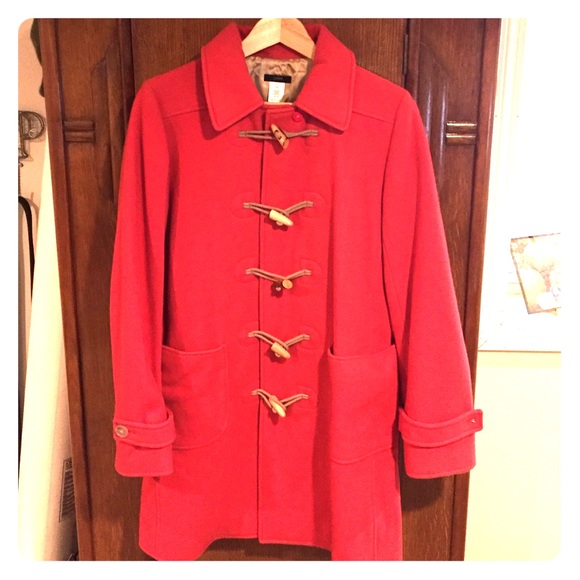 Jcrew wool toggle coat