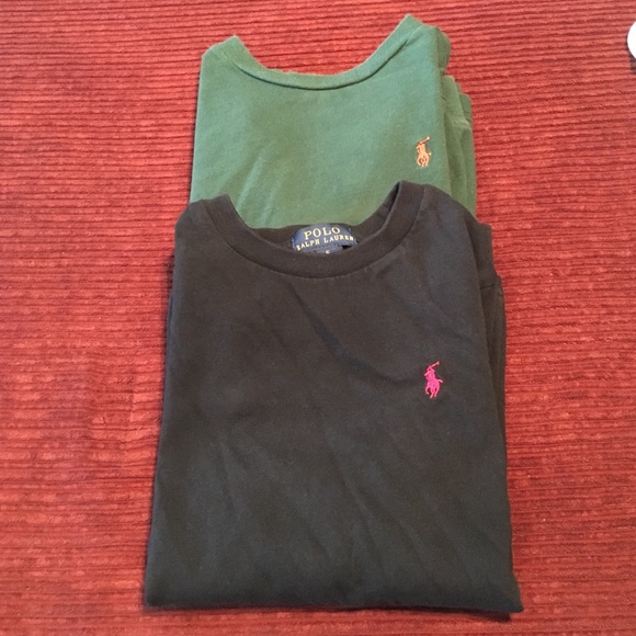 2 boys Ralph Lauren long sleeve shirts