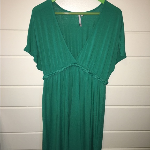 Teal braided waist dress!