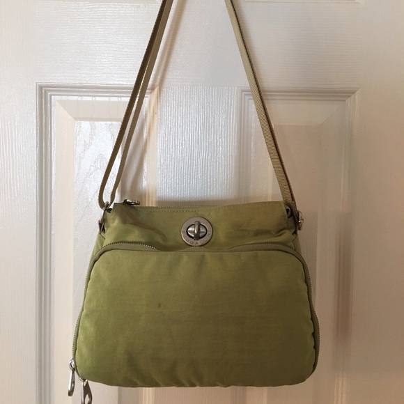 Baggallini Bags Baggallini Green Nylon Cross Body Organizer Bag
