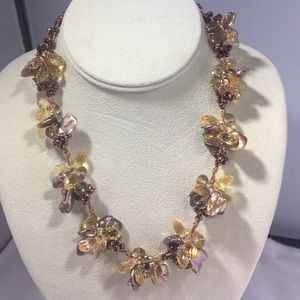 🌻😜💜‼️💯Yellow/gold/brown jewelry set