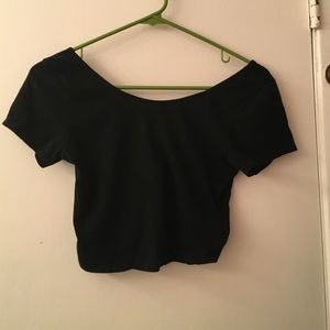 brandy melville original black crop top