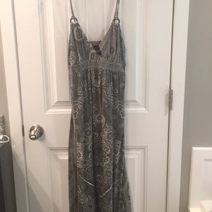 Gray maxi dress
