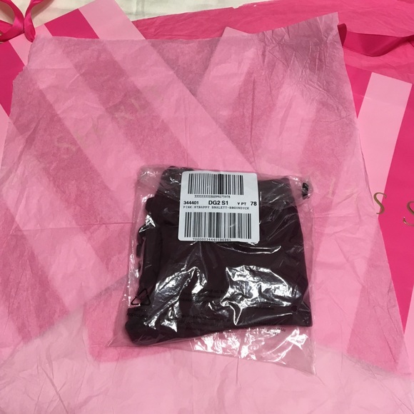 Victoria's Secret Pink Burgundy Strappy Bra - Picture 3 of 3