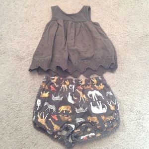 Baby girl gap shorts and tank