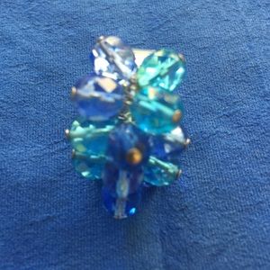 FINAL SALE!  Shades of blue stones in a fun ring!