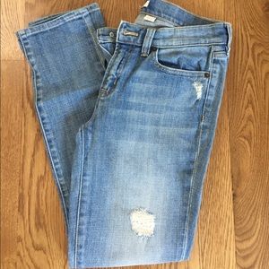 J.Crew Distressed Denim Straight Leg Size 26