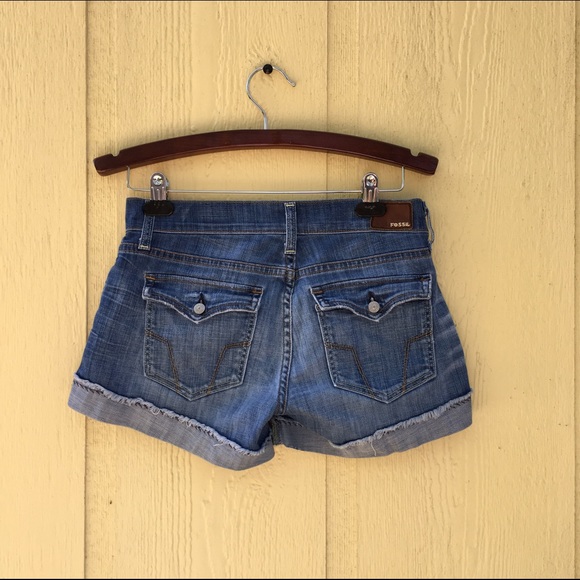 Fossil Pants - 💕 FOSSIL Denim Blue Jean Boyfriend Shorts