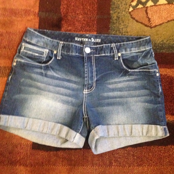 Rhythm in Blues jean shorts
