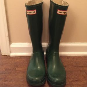 Dark Green Hunter Rain boots