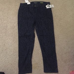 Skinny Leg Laced Blue Plus Jeans