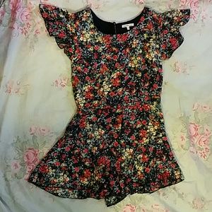Charlotte Russe One piece floral romper
