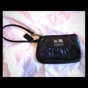 Black Coach Wristlet