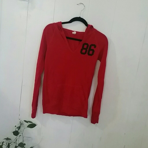 Victorias Secret red thermal hoodie