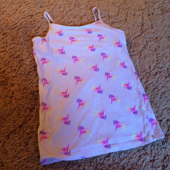 Unicorn spaghetti strap top