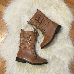 Tan Combat Boots
