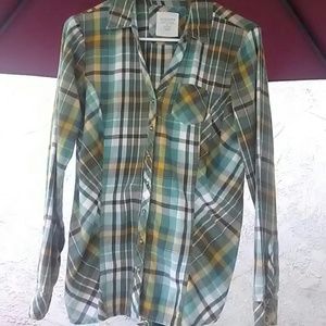 Plaid collar shirt