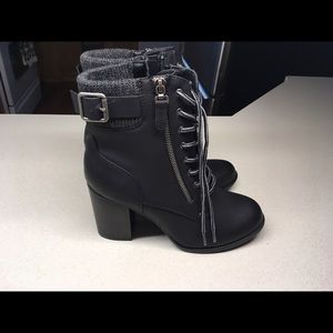 Call it Spring brand lace up high heeled boots