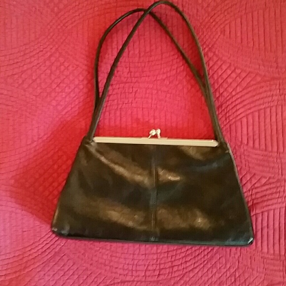Handbags - Pinup Style Black Leather Purse