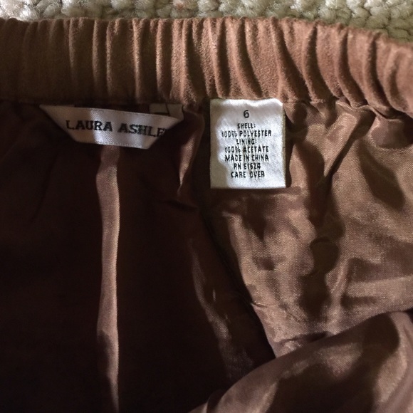 Laura Ashley Faux Suede Skirt - Picture 2 of 2