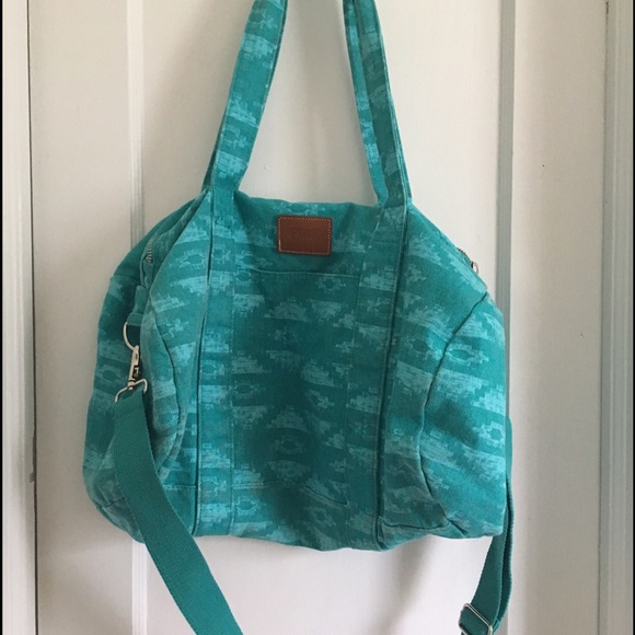 PINK Aztec Blue Mini Duffel