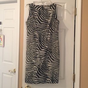 Zebra pattern dress