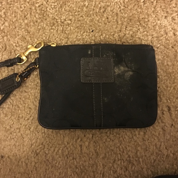 COACH mini wristlet
