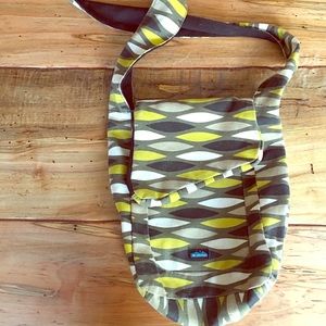 Black/yellow KAVU cross body bag