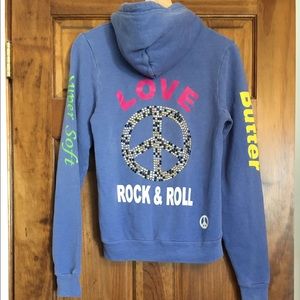 • butter zip up sweatshirt •