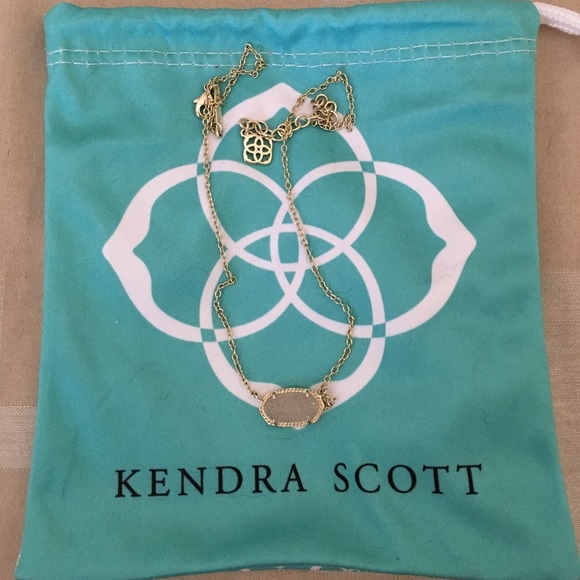 Kendra Scott Iridescent Drusy Elisa Necklace