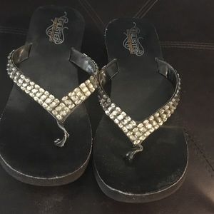 Rhinestone Flip Flops