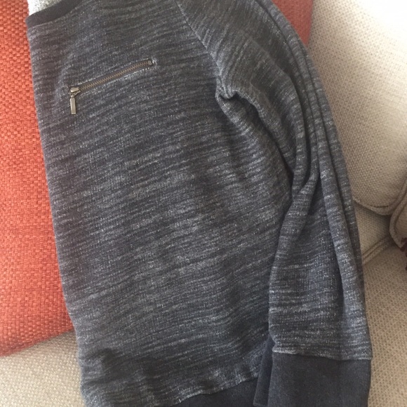 Ann Taylor Tops - Ann Taylor Grey And black top with fleece lining