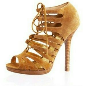 bebe Tan Seude Heels