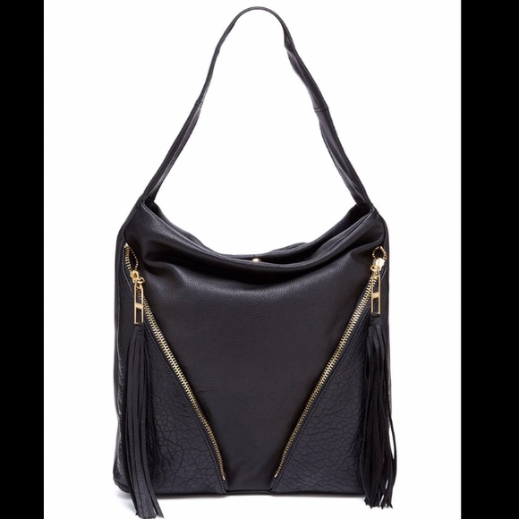 Kelsi Dagger Leather Zip Hobo Bag