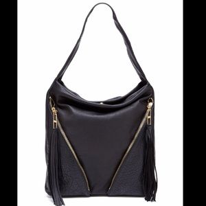 Kelsi Dagger Leather Zip Hobo Bag