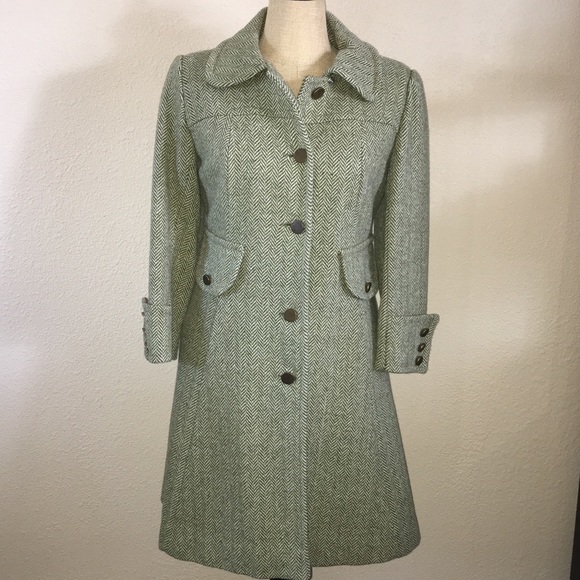 Vintage Ransohoffs Green Coat Size 10