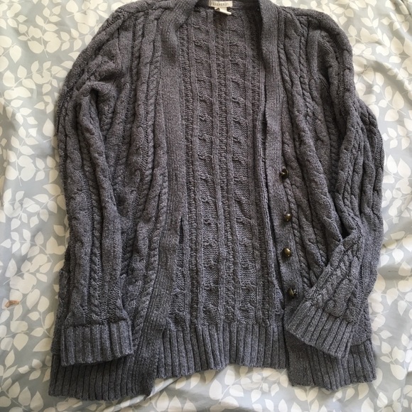 Gray Comfy Knit Cardigan