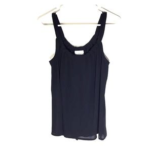 LOFT Flowy Tank Top in Black