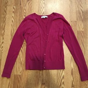 Loft Cardigan- Berry- Size XS